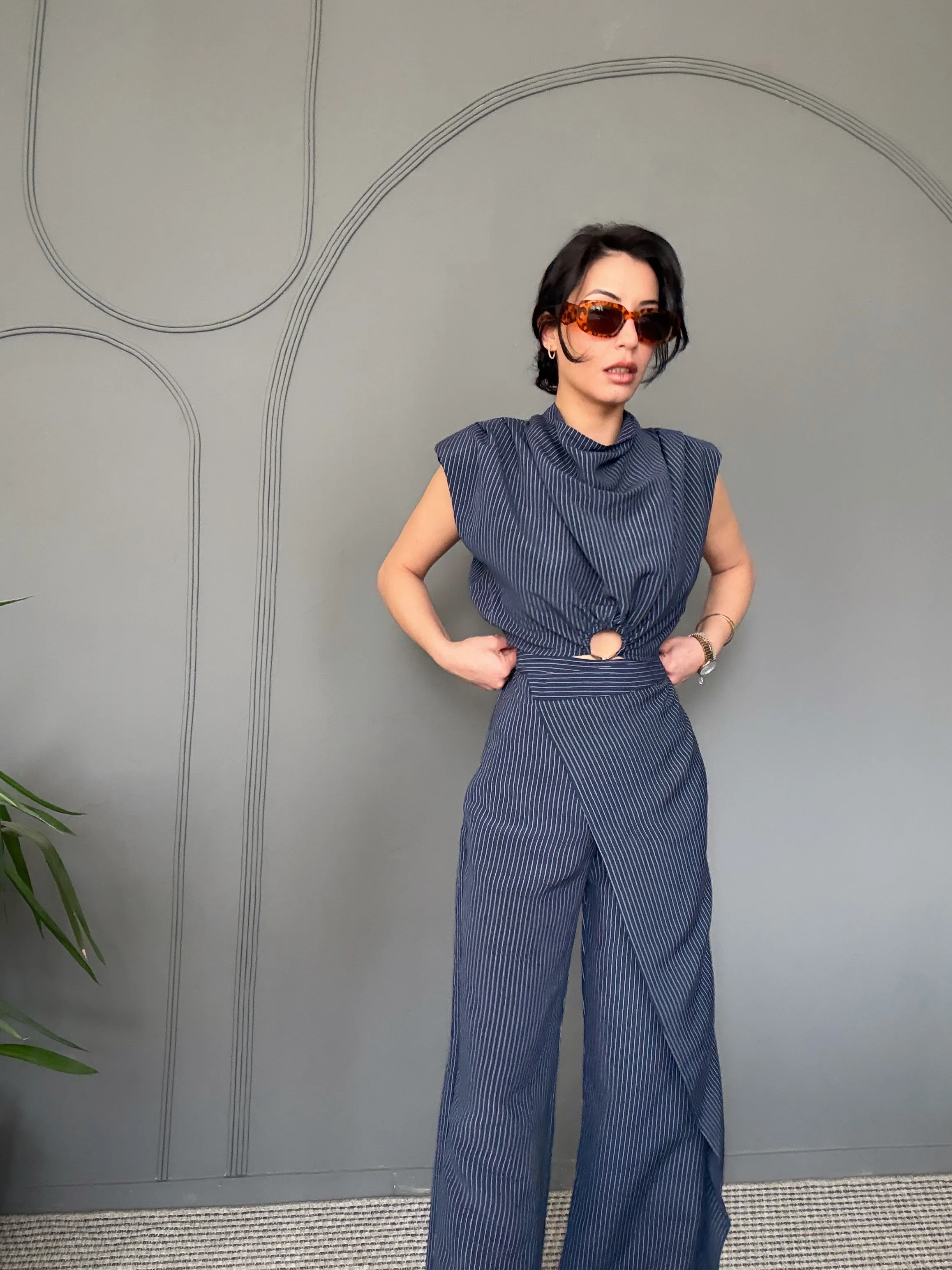 Adina Muadil İkili Takım Lacivert